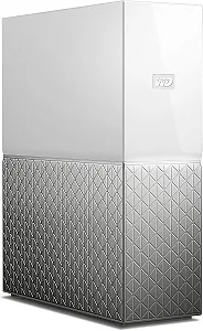 Мережевий накопичувач Western Digital My Cloud Home 4TB / 3.5" SATA / 1.4GHz Quad-Core / 1xGbE LAN / USB 3.0 / Серебристий (WDBVXC0040HWT-EESN) synthetic.ua - Фото 1