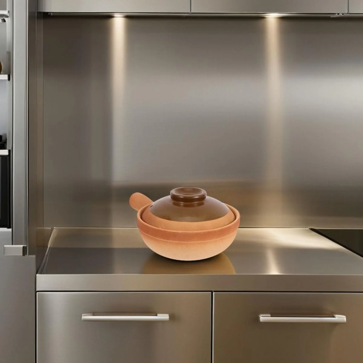 Кастрюля керамическая Toyvian традиционная с крышкой, цвет в ассортименте, фото №5