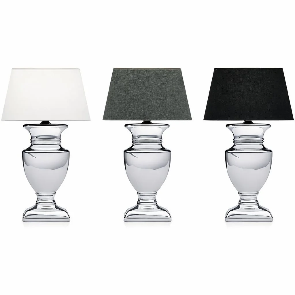 Настільна лампа DRULINE Silver Lady Ceramic Grey Silver 43 см, фото №4