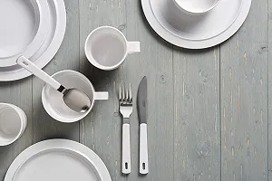 Столові прибори Rosti Mepal 3 предмети Білий synthetic.ua - Фото 1