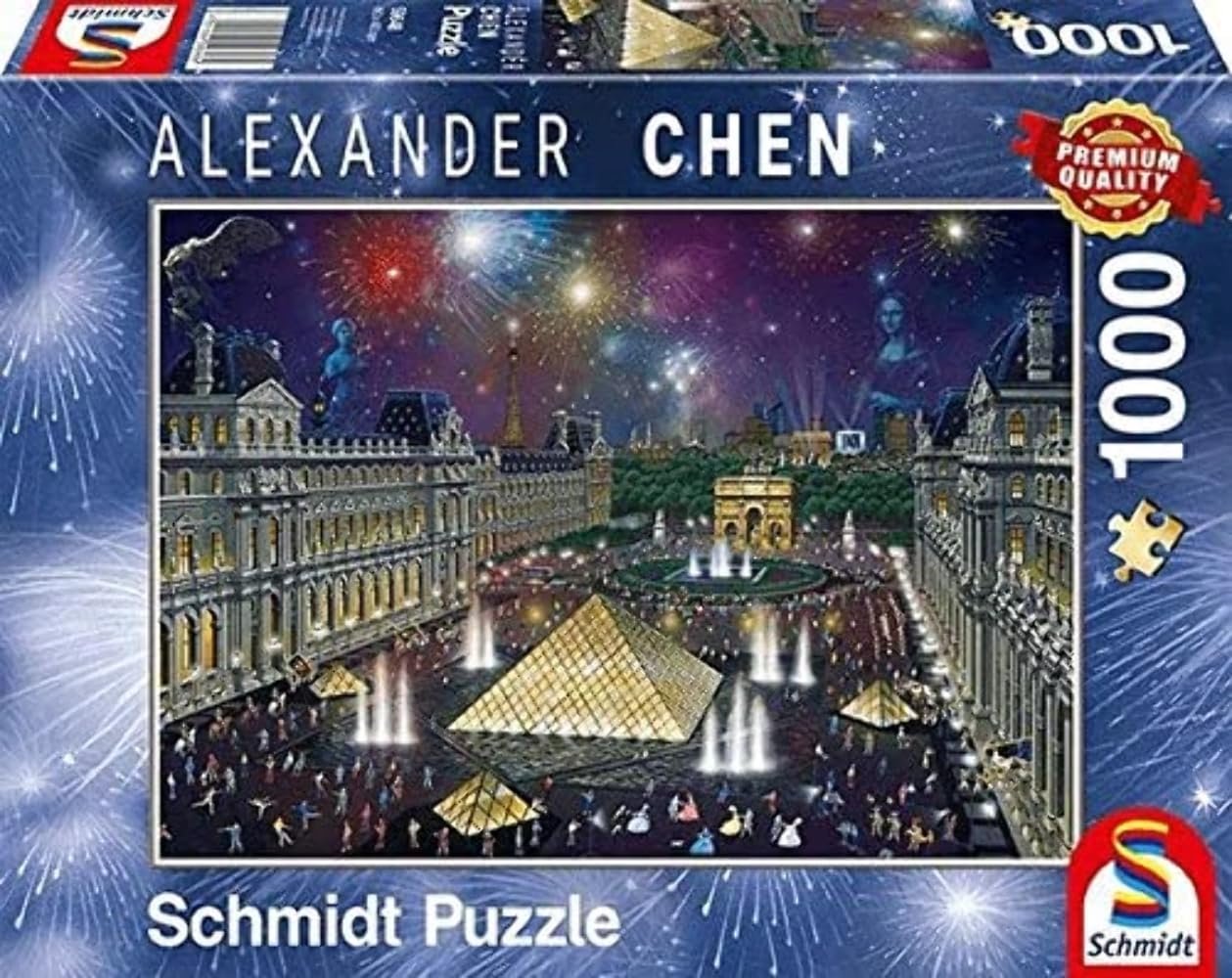 Пазл Schmidt Spiele 59648 Alexander Chen Фейерверк в Лувре 1000 элементов Цветной, фото №2 Пазл Schmidt Spiele 59648 Alexander Chen Фейерверк в Лувре 1000 элементов Цветной, фото №2