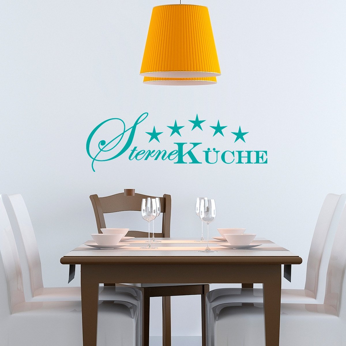 Наклейка на стіну Wandkings Stars Kitchen 60 x 20 см 5 зірок 33 кольори, фото №2 Наклейка на стіну Wandkings Stars Kitchen 60 x 20 см 5 зірок 33 кольори, фото №2