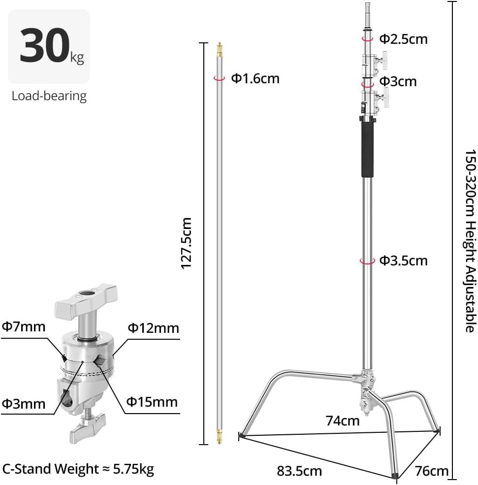Стойка штатив журавль Ambitful C-STAND BT 100% нержавеющей стали, фото №3