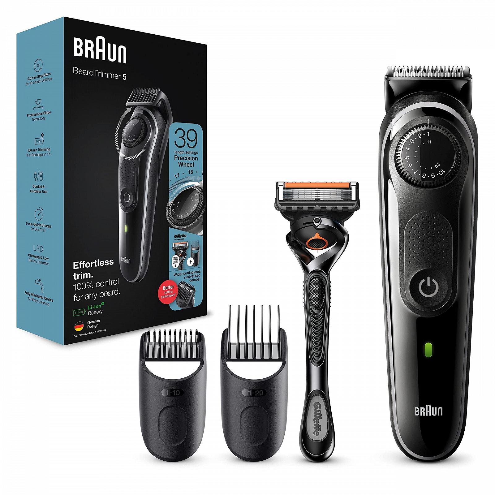 Триммер Braun BT5342 для бороды и волос на лице и голове, долговечные лезвия, 39 настроек длины, фото №1