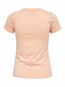Футболка ONLLUX LIFE FIT TOP BOX JRS 15231606-Peach Melba ONLY Персиковий S synthetic.ua - Фото 1