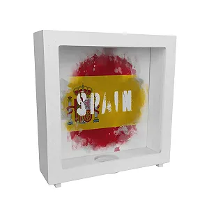 Скарбничка Wooden Spain Flag Used Look - Фото 1