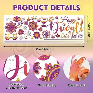 Наклейка на стіну HPNIUB Happy Diwali synthetic.ua - Фото 1