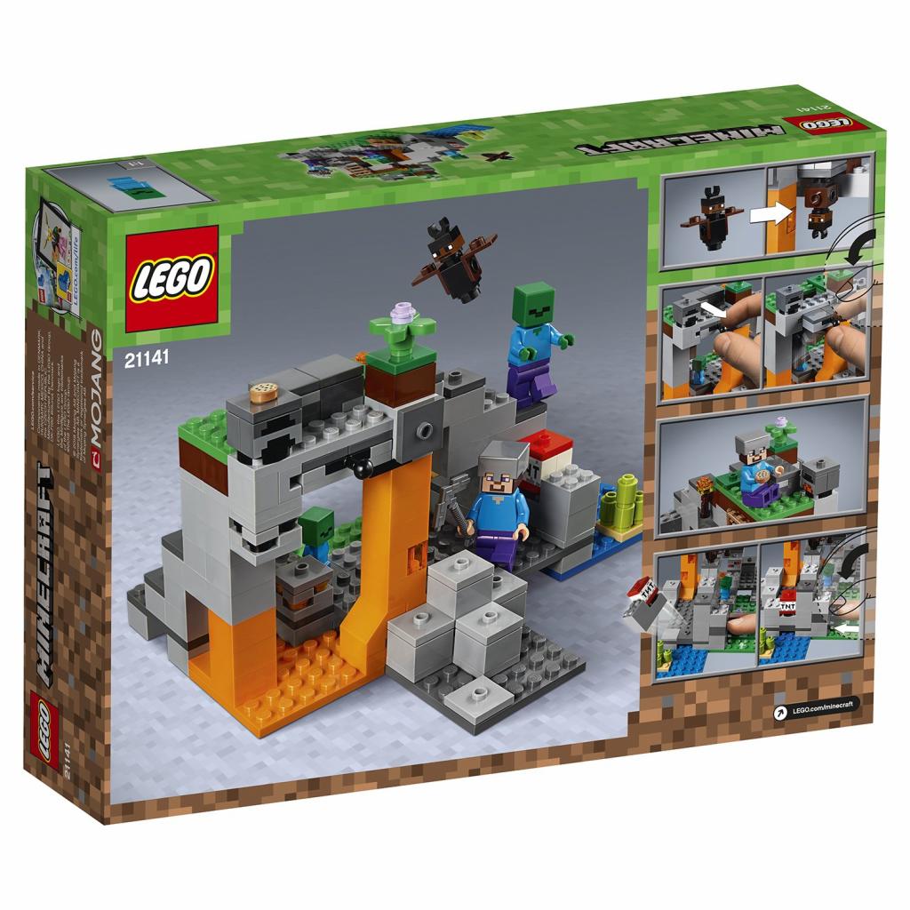 Конструктор LEGO MINECRAFT Пещера зомби 241 деталь (21141), фото №10