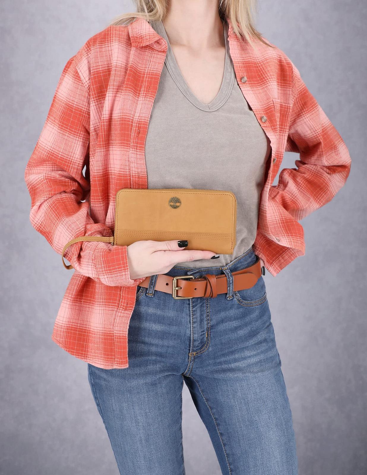 Гаманець Timberland Жіночий Шкіряний RFID Zip Around З ремінцем на зап'ястя, фото №5
