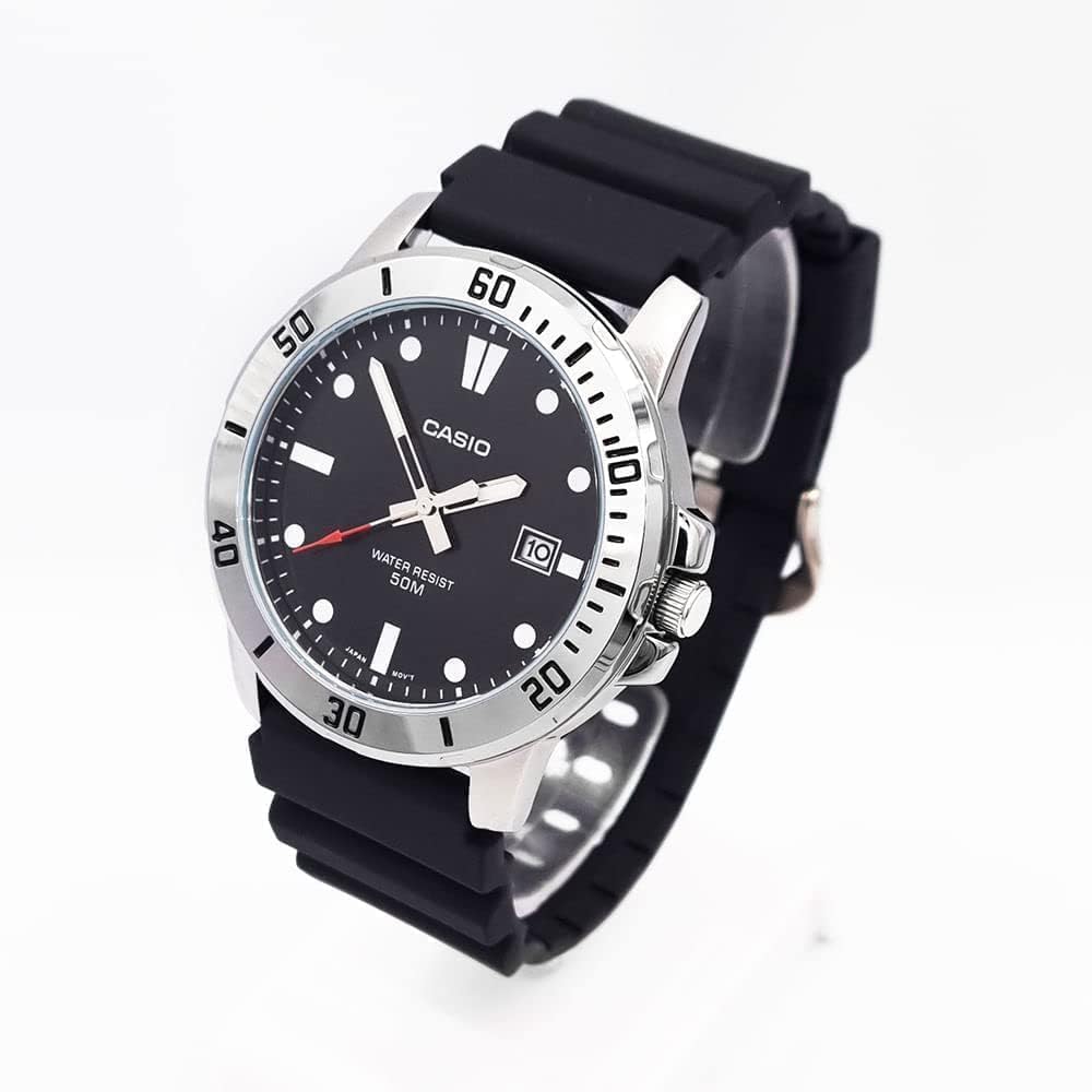 Годинник Casio MTP-VD01-1EVUDF Чорний циферблат Чоловічий, фото №3