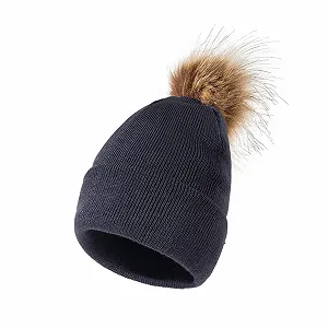 Детская вязаная шапка HANXIULIN Зимняя теплая - Фото 1