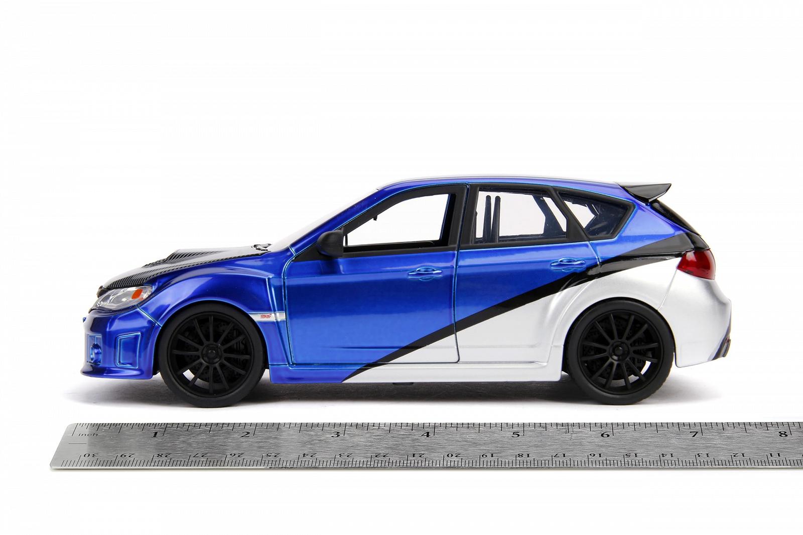 Машинка Jada JA99514 1:24 Brian's 2012 Subaru Impreza WRX Sti GH Синій/Сріблястий, фото №3