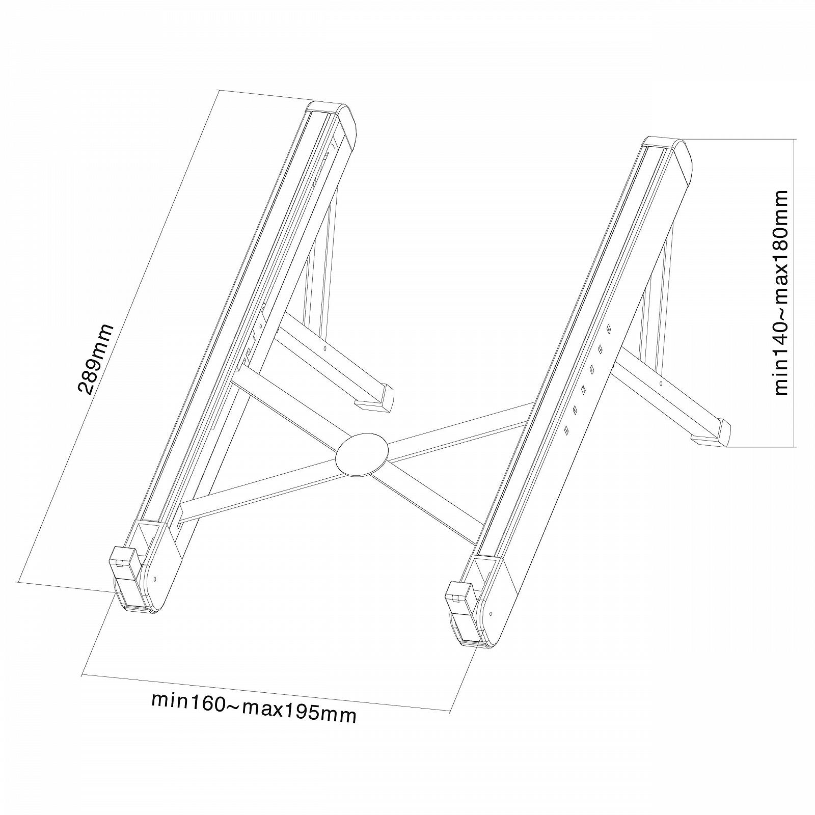 Подставка для ноутбука Neomounts by Newstar NSLS010 11-17 дюймов до 5 кг Черный, фото №18