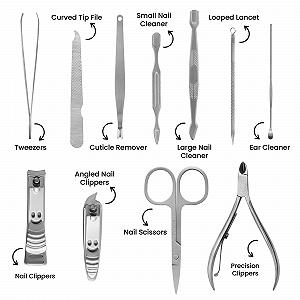 Набір для манікюру та педикюру LaRoc 12 предметів ціна на synthetic.ua - Фото 1 Набір для манікюру та педикюру LaRoc 12 предметів synthetic.ua - Фото 1