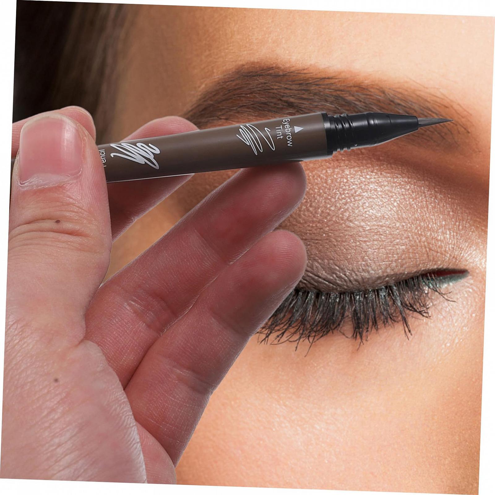 Карандаш для бровей Mikinona In Eins Темно-коричневый Водостойкий, фото №2