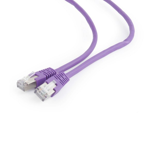Патч корд Cablexpert PP6-5M/V, FTP категорія 6 литий 50u штекер із фіксатором 5 м фіолетовий, фото №2