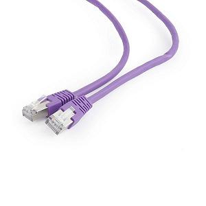Патч корд Cablexpert PP6-5M/V, FTP категорія 6 литий 50u штекер із фіксатором 5 м фіолетовий synthetic.ua - Фото 1