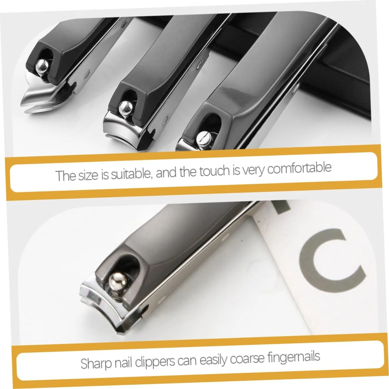 Кусачки для ногтей PACKOVE Набор 2 шт., из нержавеющей стали, фото №2 Кусачки для ногтей PACKOVE Набор 2 шт., из нержавеющей стали, фото №2