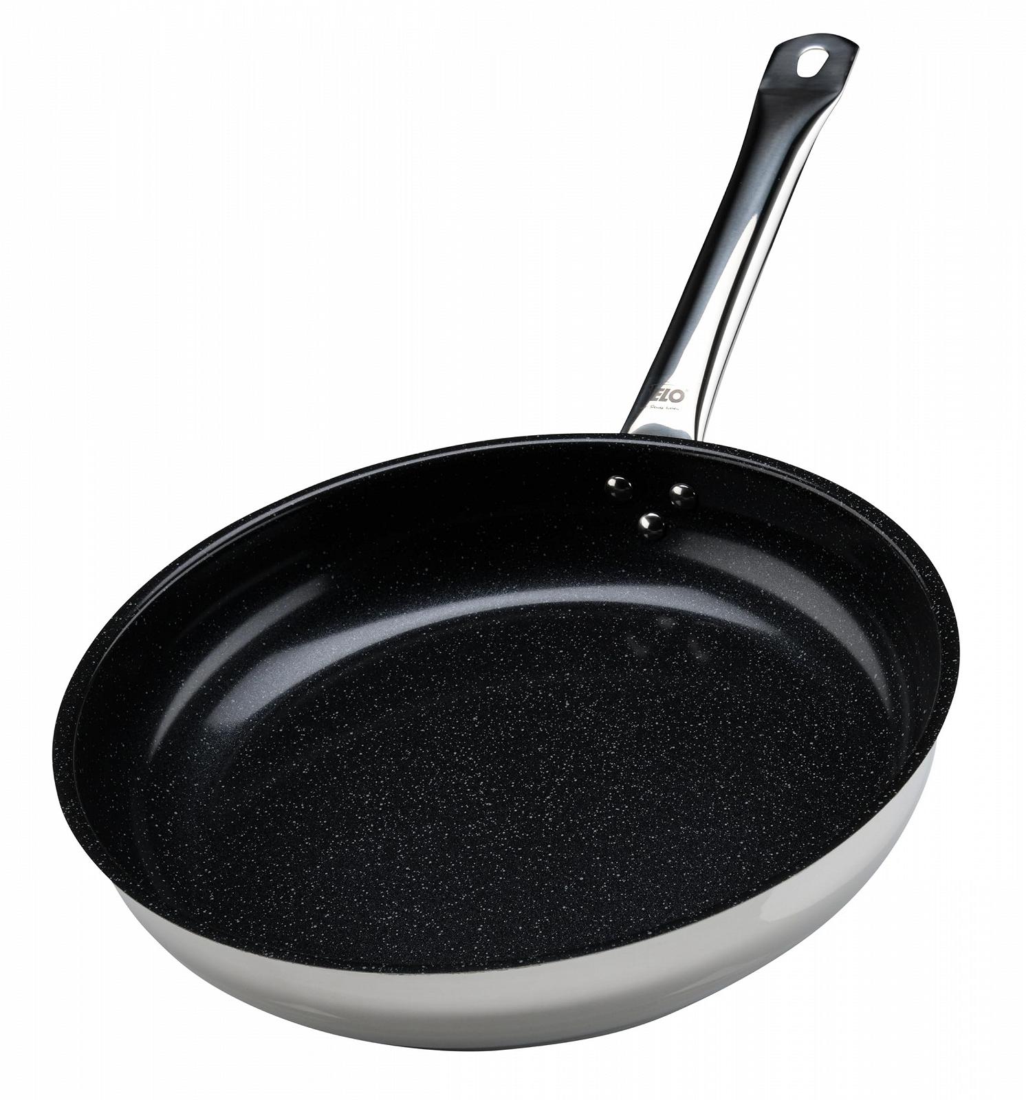 Сковорода ELO Profi Therm Platinum 28 см, нержавеющая сталь 18/10, антипригарное покрытие ELODUR® Select, фото №3 Сковорода ELO Profi Therm Platinum 28 см, нержавеющая сталь 18/10, антипригарное покрытие ELODUR® Select, фото №3