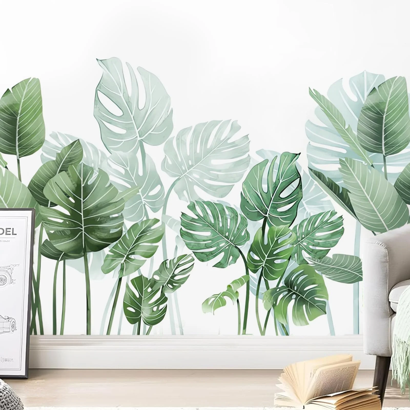 Наклейка на стіну Jungle Plants 105 x 51,6 см Самоклейна, фото №1 Наклейка на стіну Jungle Plants 105 x 51,6 см Самоклейна, фото №1