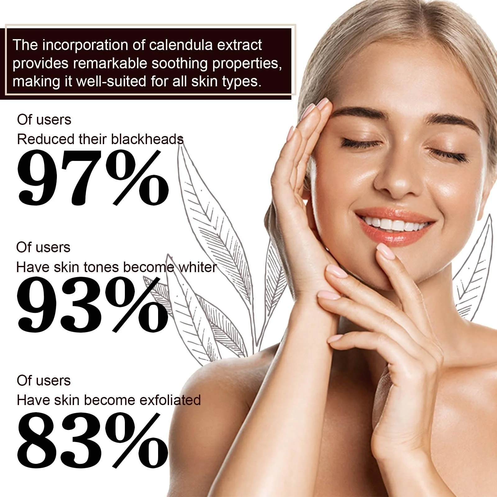 Маска для лица Soly Чёрный Чай Очищающая, для удаления чёрных точек, для подтяжки и упругости кожи (3 шт), фото №5