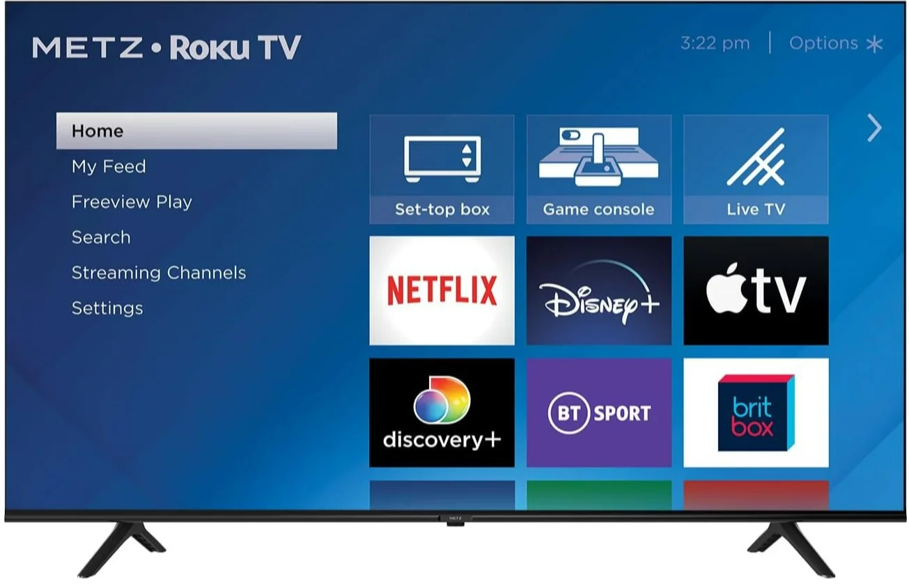 Телевізор 55" METZ Blue Roku TV / 4K UHD / 60 Гц / LED / Roku TV / Wi-Fi / Bluetooth / T2, фото №2