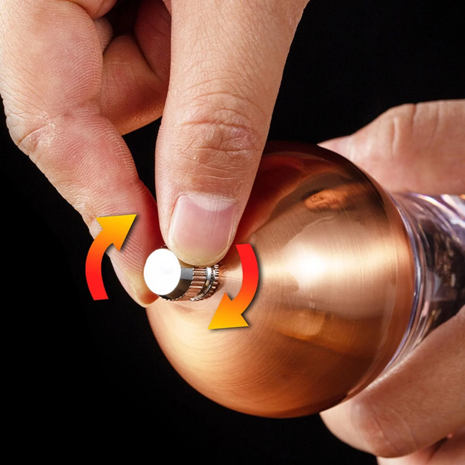 Ручний млин Transparente для морської солі, чорного перцю, фото №4