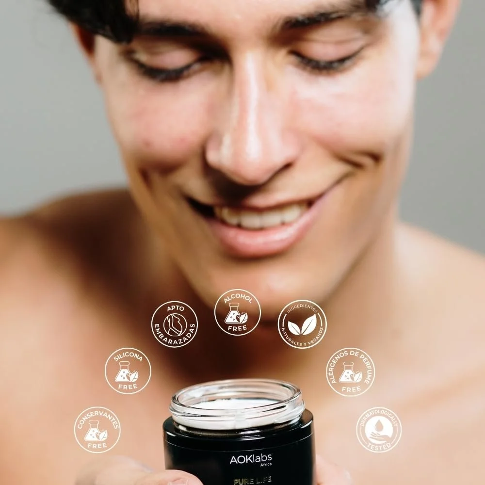 Нічний крем AOKlabs Pure Life Black зміцнювальний антивіковий з кігелією африканською, маслом ши та сичуаньським перцем регенерувальний та інтенсивно зволожувальний, фото №4