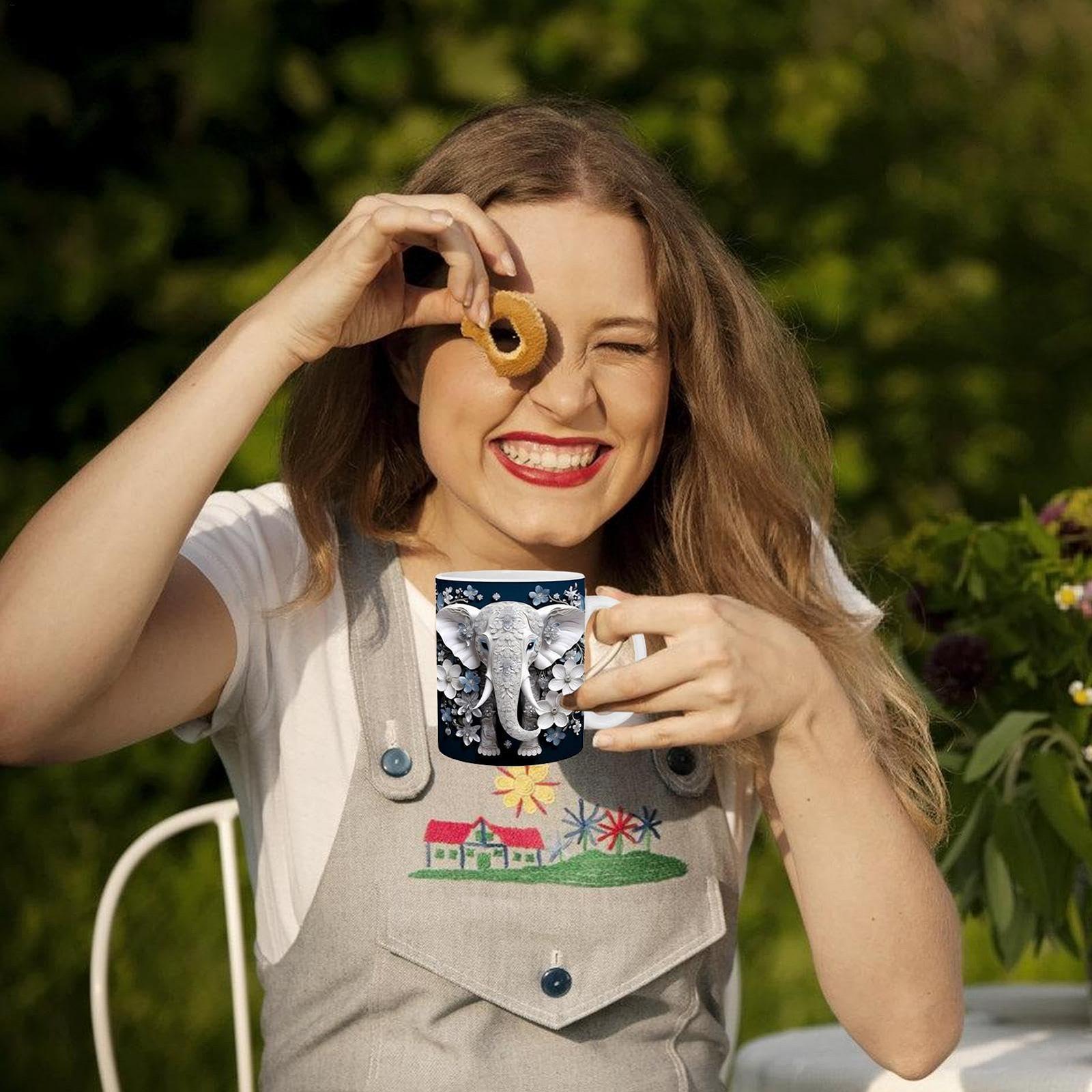 Кухоль Чайний Слон - Барвиста Чашка для Чаю, фото №5