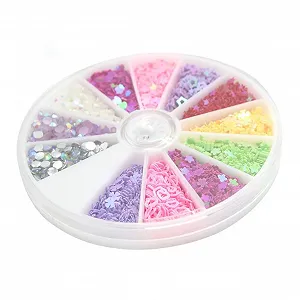 Блискітки для нігтів Housoutil 2 коробки - Фото 1