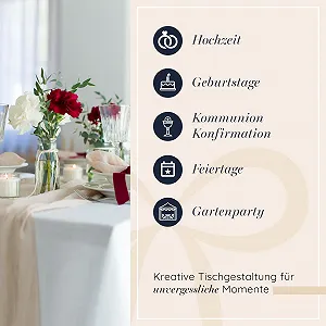 Ранер для столу 100%Mosel Muslin 48 см x 5 м 66 г/м² Натуральний бежевий ціна на synthetic.ua - Фото 1 Ранер для столу 100%Mosel Muslin 48 см x 5 м 66 г/м² Натуральний бежевий synthetic.ua - Фото 1