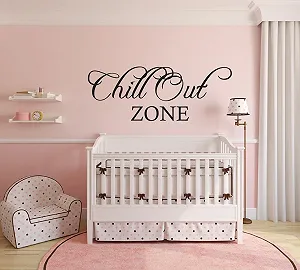 Наклейка на стіну INDIGOS UG Chill Out Zone 120 x 45 см Black - Фото 1