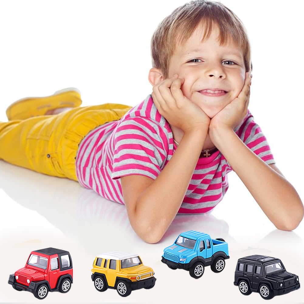 Іграшкова машинка YCFAIIKG Mini Pull Back набір з 4 маленькі, фото №6