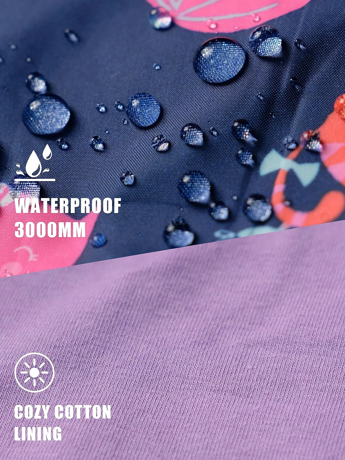 Дощовик для дівчат YoungSoul, вітро- та водонепроникна перехідна куртка, фото №4