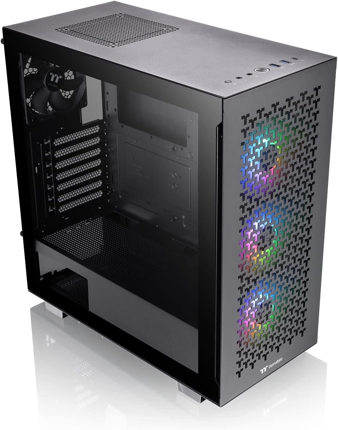 Корпус Thermaltake V350 TG ARGB Air (CA-1S3-00M1WN-03) / без БЖ / Чорний, фото №1