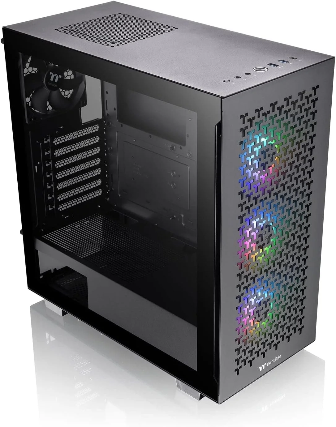 Корпус Thermaltake V350 TG ARGB Air (CA-1S3-00M1WN-03) / без БЖ / Чорний, фото №1 Корпус Thermaltake V350 TG ARGB Air (CA-1S3-00M1WN-03) / без БЖ / Чорний, фото №1