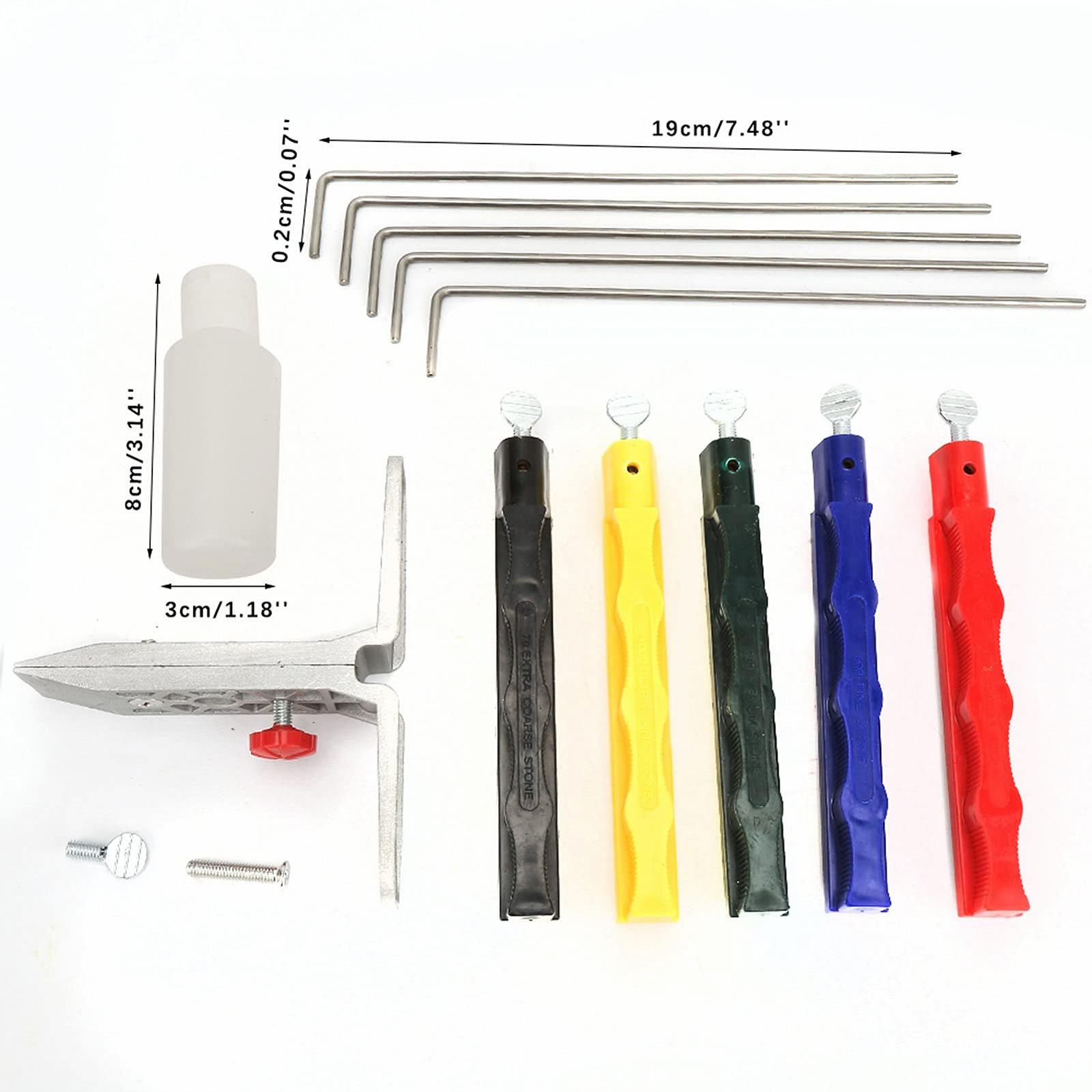 Набір для заточування ножів професійний із точильним каменем та фіксованим кутом у кейсі, фото №6 Набір для заточування ножів професійний із точильним каменем та фіксованим кутом у кейсі, фото №6