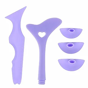 Набір 2 трафаретів для підводки з 3 змінними наконечниками Силіконовий - Фото 1