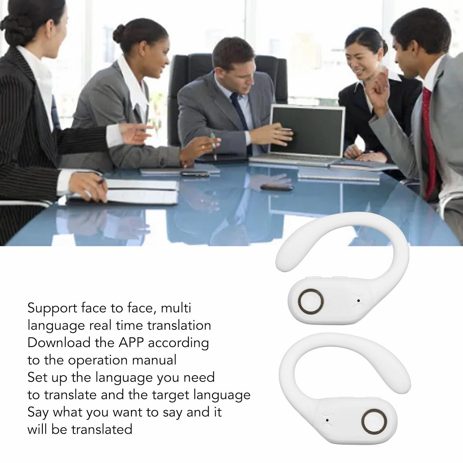 Навушники-перекладачі Bluetooth Goshyda з застосунком, 144 мови онлайн-перекладу, фото №5