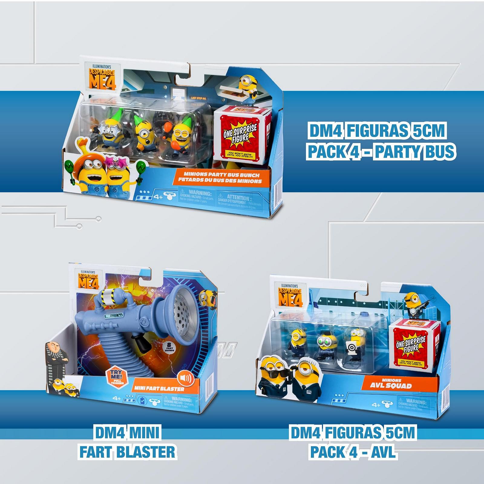 Фигурки DesSPICABLE ME Minions, Тема Party Bus, 3 фигурки и 1 секрет, Размер 5 см, Возраст 3 года, фото №7