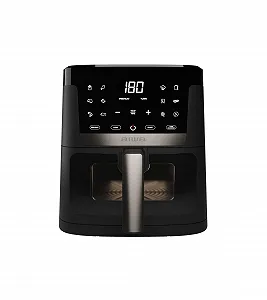 Мультипіч Aiwa Chukuma AFR-7000 7 л 1800 Вт Цифрове керування 12 програм Самоочищення Вікно Нержавіюча сталь/Пластик Чорна - Фото 1