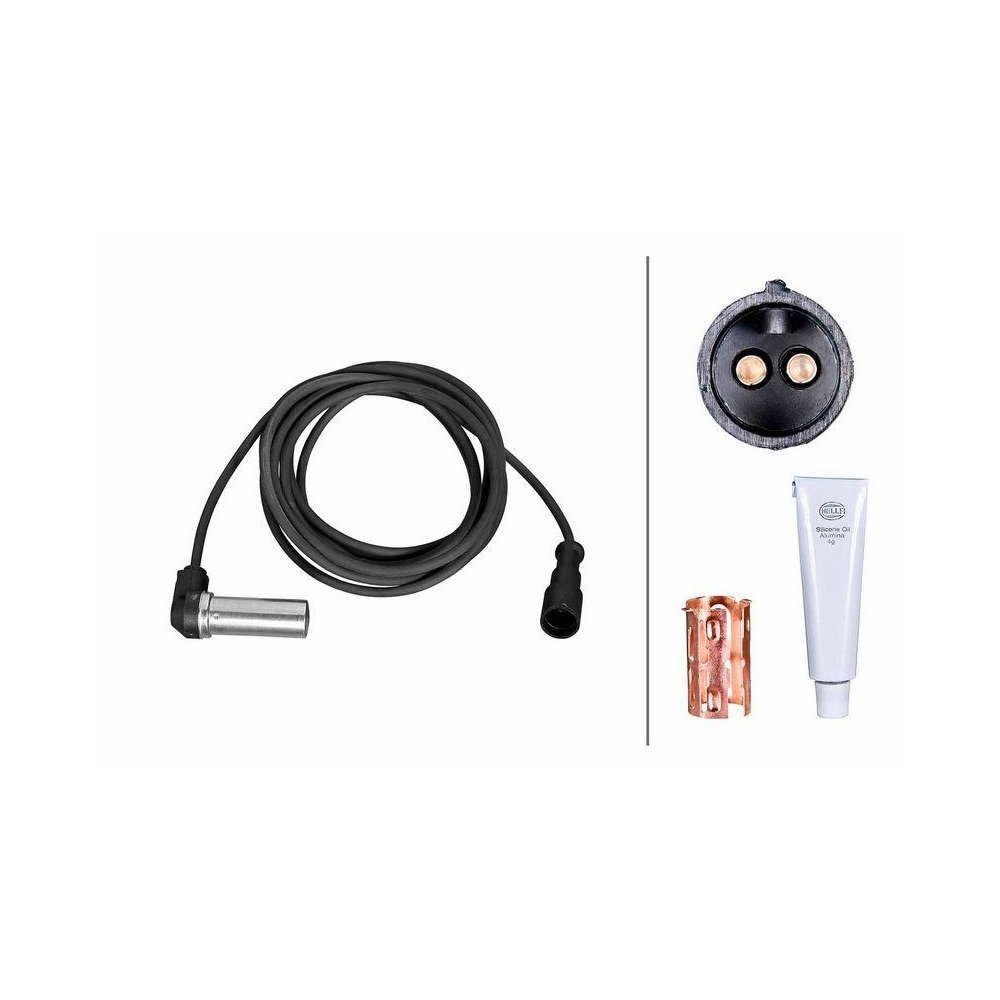 Датчик частоти обертання колеса HELLA 6PU 230 052-411 для MERCEDES-BENZ, передня вісь, фото №1