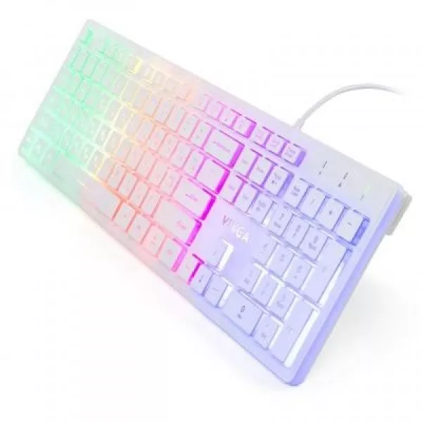 Клавиатура Vinga KB410 White, фото №2