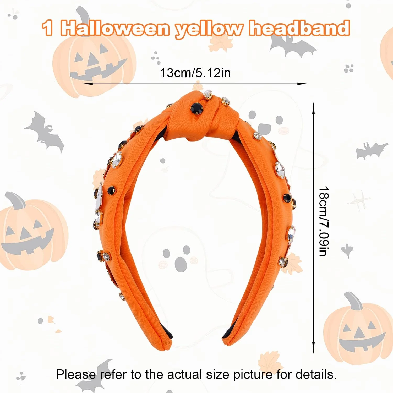 Хэллоуинский обруч Оранжевый, фото №2