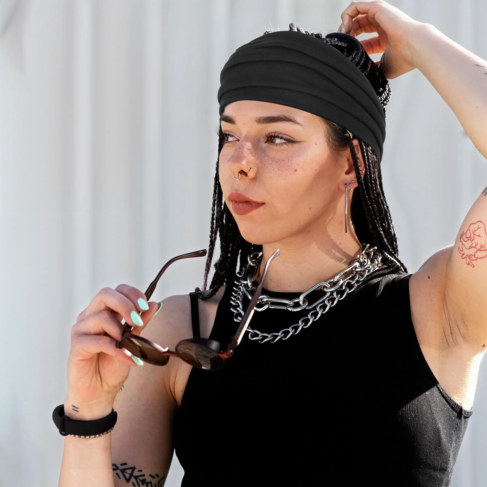 Широка Пов'язка на Голову для Жінок (2 шт.), фото №6 Широка Пов'язка на Голову для Жінок (2 шт.), фото №6