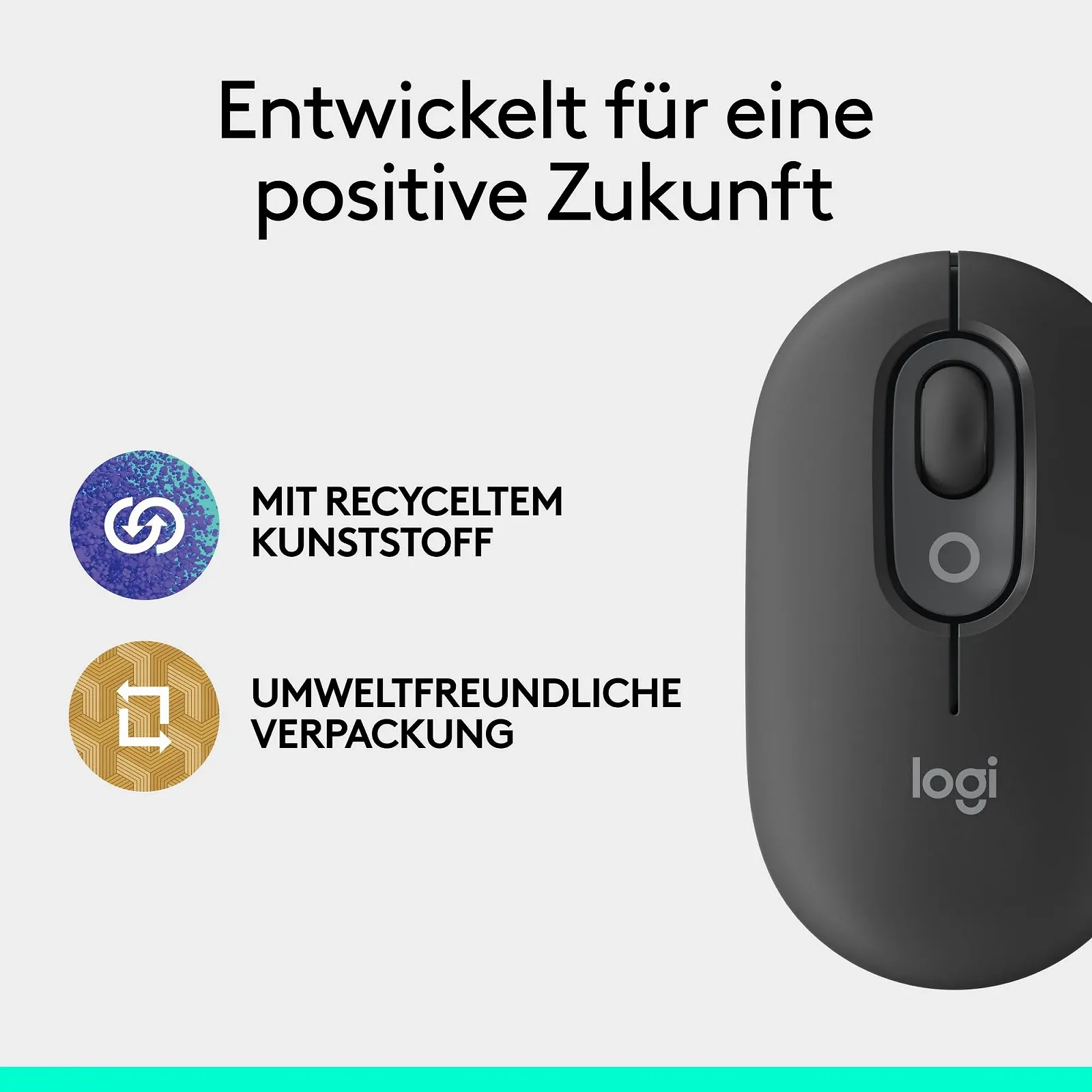 Мышь Logitech POP Беспроводная Bluetooth Компактная Мобильная с Программируемыми Кнопками и Тихими Щелчками, Graphite, фото №12