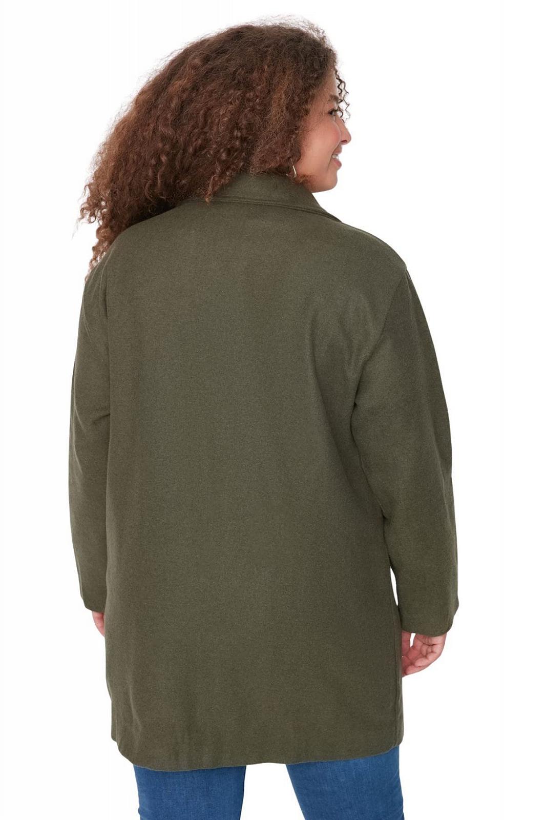 Пальто TRENDYOL Regular Двобортний Однотонний, фото №5 Пальто TRENDYOL Regular Двобортний Однотонний, фото №5