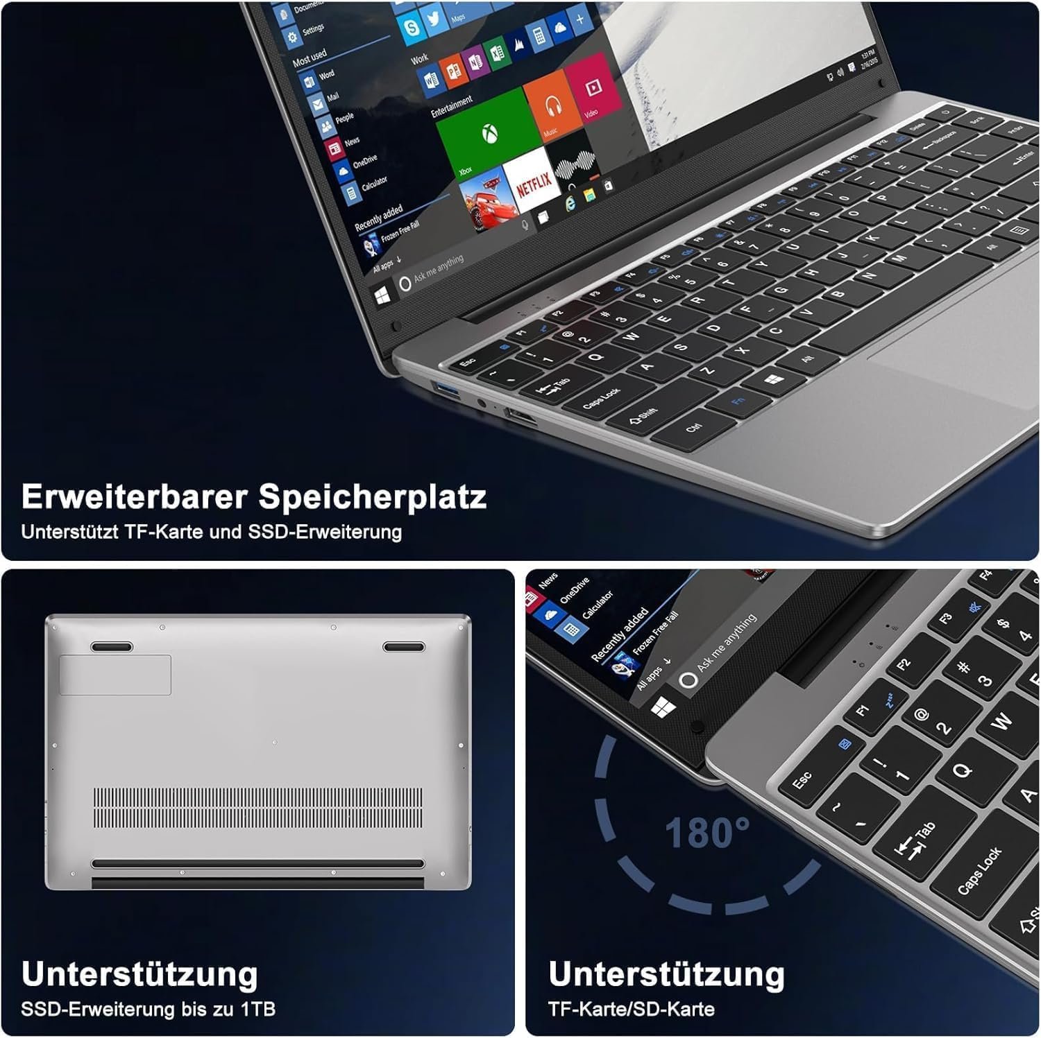 Ноутбук 14" Bvate B5 Intel Celeron N4020 RAM 6GB SSD 256GB Win11 (UKR), фото №6