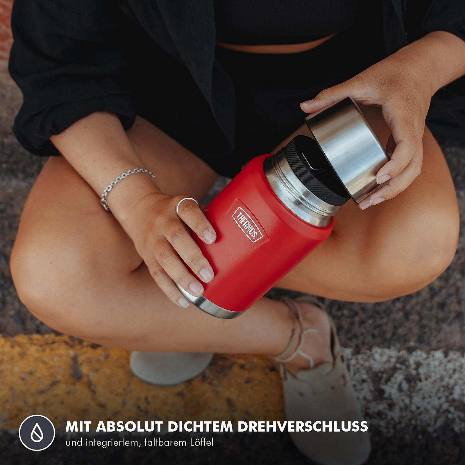 Термос для їжі Thermos ICON 0.71 л нержавіюча сталь зі складаною ложкою Темно-зелений, фото №7 Термос для їжі Thermos ICON 0.71 л нержавіюча сталь зі складаною ложкою Темно-зелений, фото №7
