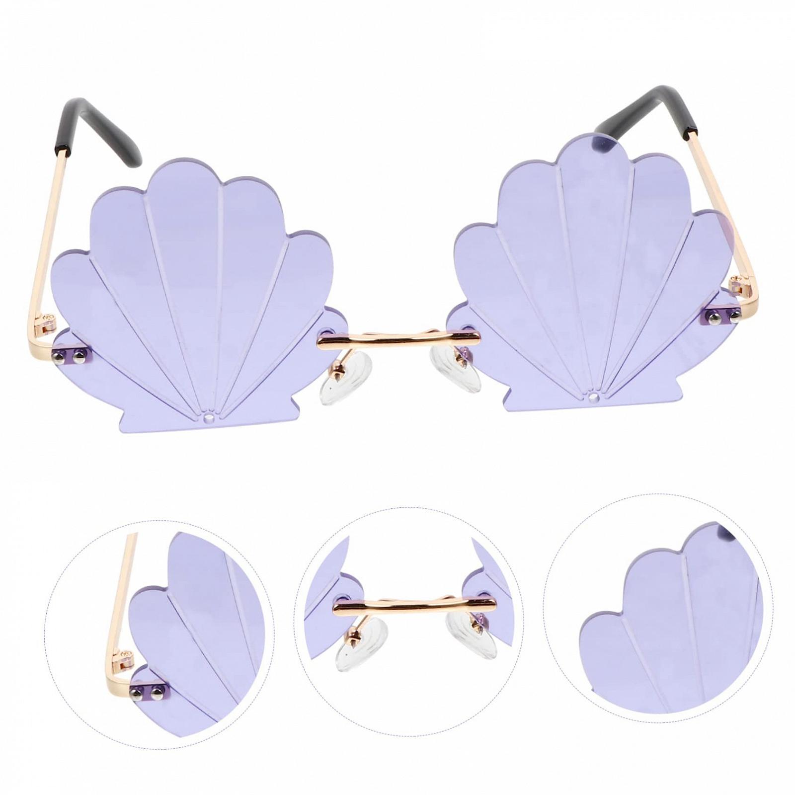 Забавні окуляри у формі мушлі Holibanna фіолетові, фото №7 Забавні окуляри у формі мушлі Holibanna фіолетові, фото №7